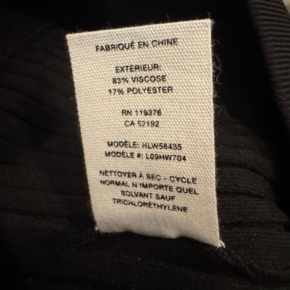 Helmut Lang Pants Black Pleated Knit Medium Luxury Capsule Versatile Minimalist - Picture 8 of 9